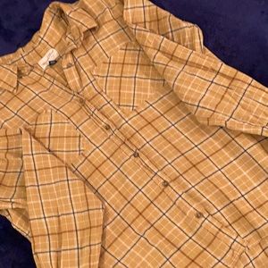 Yellow Gold Mustard Flannel size M